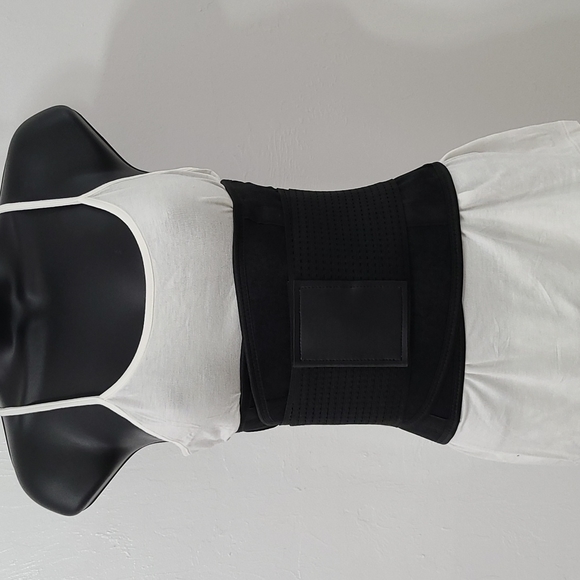 NWT Med Black Sports Waist Trainer, Burner, Shaper Body Belt - Picture 3 of 16